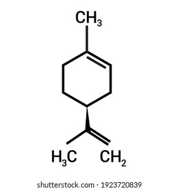 Limonene Molecule Structural Chemical Formula Model Stock Vector ...