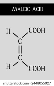 Estructura química del ácido maleico