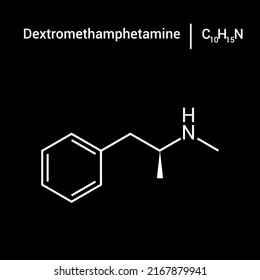 Chemical Structure Of Methamphetamine (C10H15N)