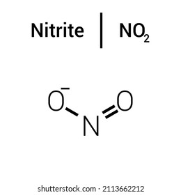 Chemical Structure Nitrite No2 Stock Vector (Royalty Free) 2113662212 ...