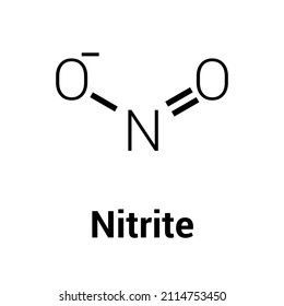 Chemical Structure Nitrite No2 Stock Vector (Royalty Free) 2114753450 ...