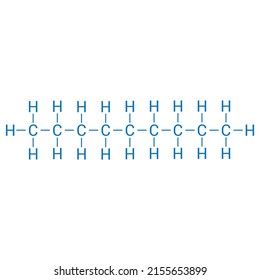 estructura química de Nonane (C9H20)