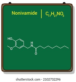 chemical structure of Nonivamide (C17H27NO3)