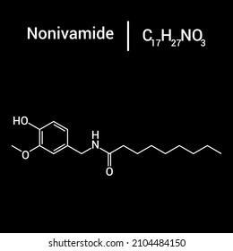 chemical structure of Nonivamide (C17H27NO3)