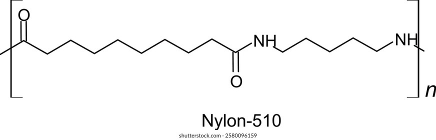 Chemical Structure of Nylon-510 - A Polyamide