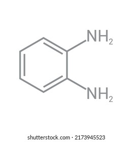 chemical structure of o-Phenylenediamine (C6H8N2)