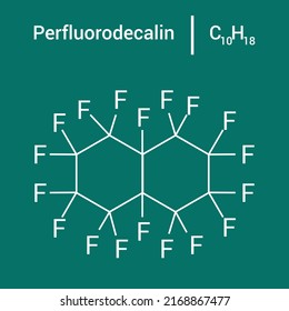 chemical structure of Perfluorodecalin (C10F18)