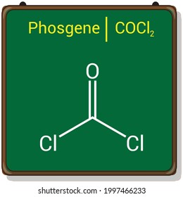 Chemical Structure Of Phosgene (COCl2)