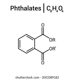 chemical structure of Phthalate (C8H4O4)