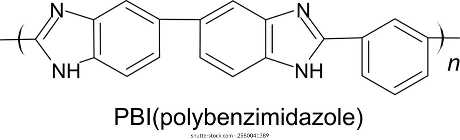 Chemical Structure of Polybenzimidazole - A polymer 