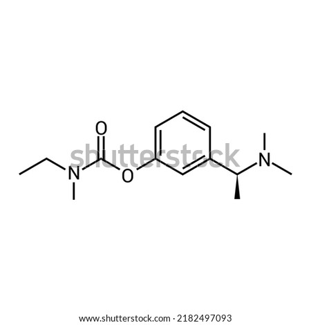 chemical structure of Rivastigmine (C14H22N2O2)