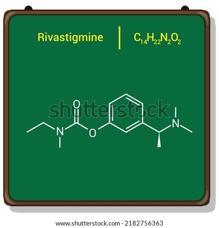 chemical structure of Rivastigmine (C14H22N2O2)