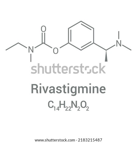 chemical structure of Rivastigmine (C14H22N2O2)