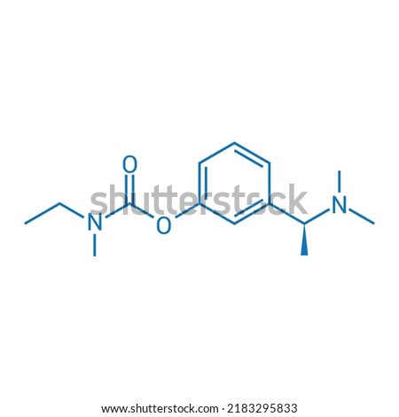 chemical structure of Rivastigmine (C14H22N2O2)