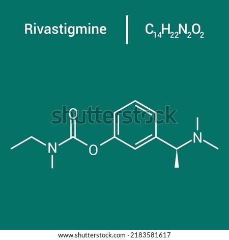 chemical structure of Rivastigmine (C14H22N2O2)