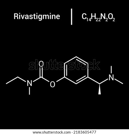 chemical structure of Rivastigmine (C14H22N2O2)