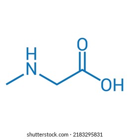 Chemical Structure Sarcosine C3h7no2 Stock Vector (Royalty Free ...