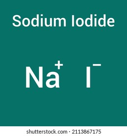 chemical structure of Sodium iodide (NaI)