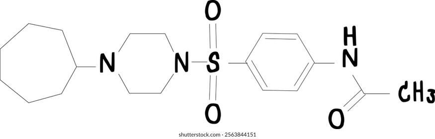 chemical structure of Thaumatin illustration on transparency background