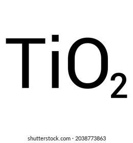 Chemical Structure Titanium Dioxide Tio2 Stock Vector (Royalty Free ...