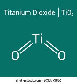 titanium dioxide, TiO2 molecule, icon isolated on white 6200899 Vector Art  at Vecteezy
