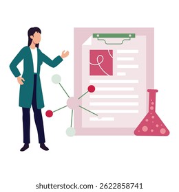 Chemical structure Vector illustration which can easily modify or edit which can easily modify or edit

