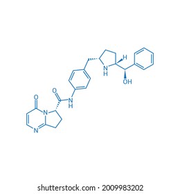chemical structure of vibegron (C26H28N4O3)