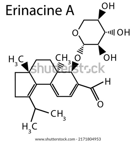 Chemical structures of erinacines A