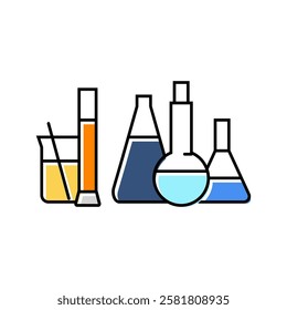 chemical substances engineer color icon vector. chemical substances engineer sign. isolated symbol illustration