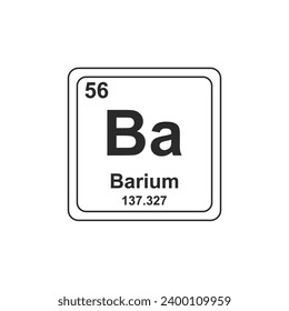 Chemical symbol for Barium icon
