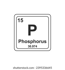 Chemical symbol flat icon design