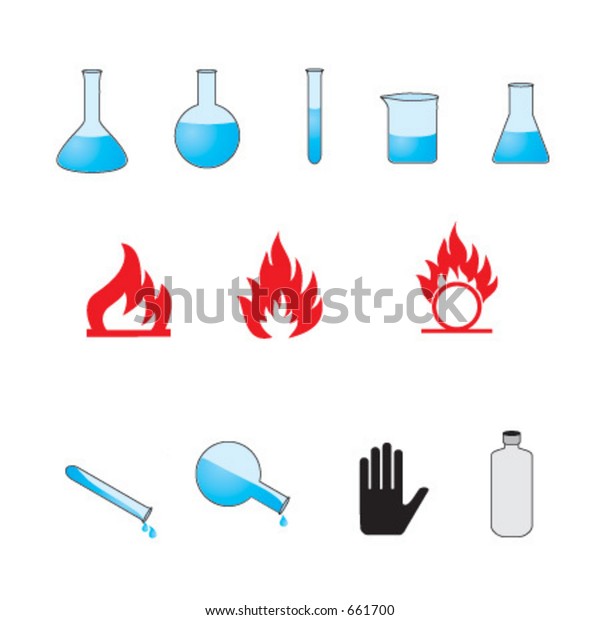 Chemical Symbols Stock Vector (Royalty Free) 661700