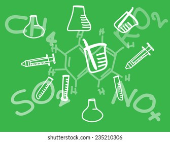 chemical test background