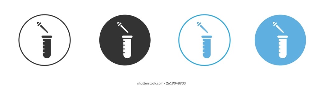 Chemical test icon simple flat vector icon pack