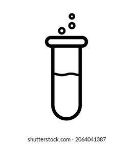 Chemical test icon in trendy vector design