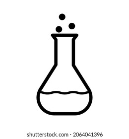 Icono de prueba química en diseño vectorial de moda