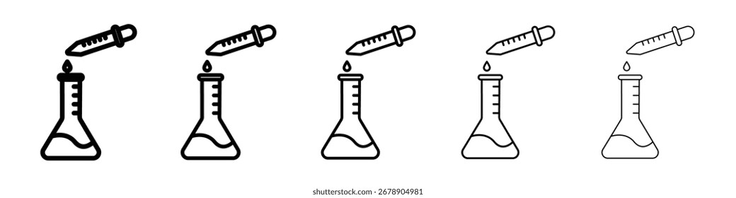 Chemical test icon Vector Art Illustration
