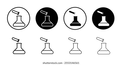 Chemical test icon web design in vector