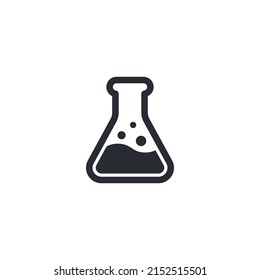 Chemical test tube. Glass tube. Flask template. Glass container. Flask of poison. Jar icon. Medicine vial. Logo template. Chemical test tube silhouette. Laboratory tube. Flask icon. Chemical bottle. - Shutterstock ID 2152515501