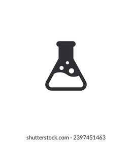 Chemical test tube. Glass tube. Flask template. Glass container. Flask of poison. Jar icon. Medicine vial. Logo template. Chemical test tube silhouette. Laboratory tube. Flask icon. Chemical bottle.