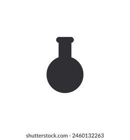 Chemical test tube. Glass tube. Flask template. Glass container. Flask of poison. Jar icon. Medicine vial. Logo template. Chemical test tube silhouette. Laboratory tube. Flask icon. Chemical bottle.