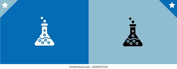 Chemical test tube. Glass tube. Flask template. Glass container. Flask of poison. Jar icon. Medicine vial. Logo template. Chemical test tube silhouette. Laboratory tube. Flask icon. Chemical bottle.