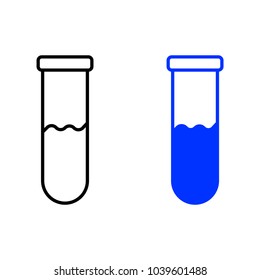 Chemical test tube icon