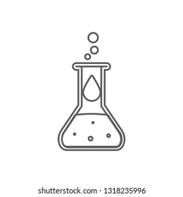 chemical test tube icon. Element of Oil for mobile concept and web apps icon. Outline, thin line icon for website design and development, app development