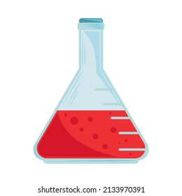 chemical test tube icon isolated