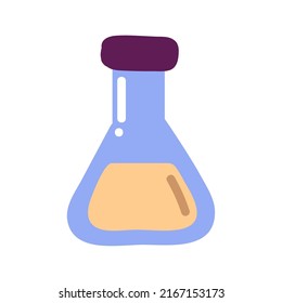 chemical test tube icon isolated