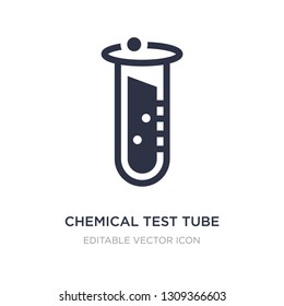 chemical test tube icon on white background. Simple element illustration from Education concept. chemical test tube icon symbol design.