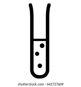 Chemical test tube icon. Vector illustration