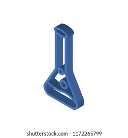 Chemical Test Tube isometric left top view 3D icon
