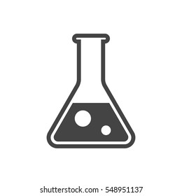 Chemical test tube pictogram icon. Laboratory glassware or beaker equipment isolated on white background. Experiment flasks. Trendy modern vector symbol. Simple flat illustration